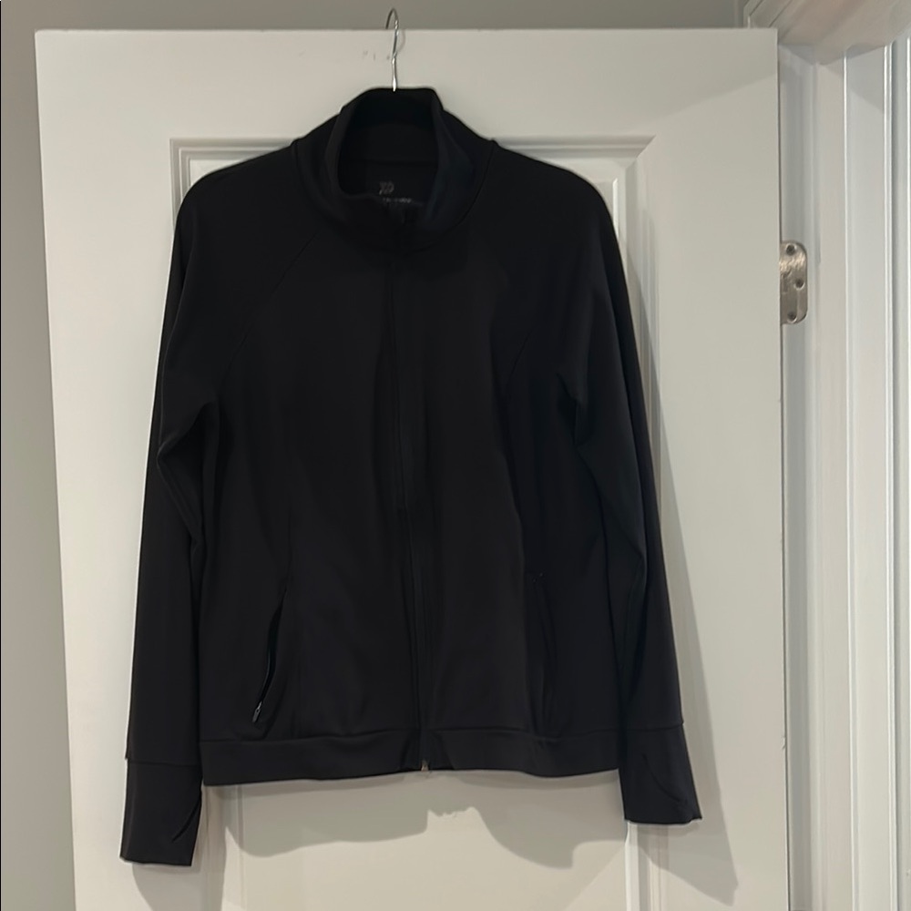 All in Motion Black Bomber Jacket Lightweight and Sleek